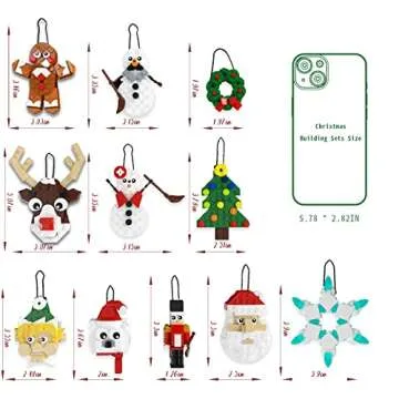 11-in-1 Christmas Ornaments Building Kit for All Ages