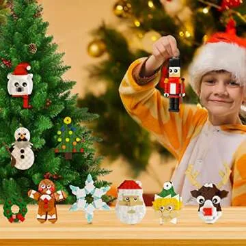 11-in-1 Christmas Ornaments Building Kit for All Ages