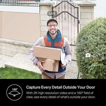Kasa Smart Video Doorbell w/ Chime - 2K Resolution, Night Vision