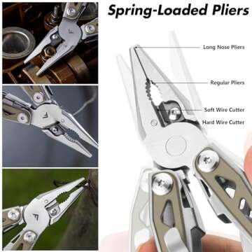 FLISSA 16 in 1 Multi Tool Pliers for Outdoor Adventures