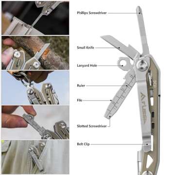 FLISSA 16 in 1 Multi Tool Pliers for Outdoor Adventures