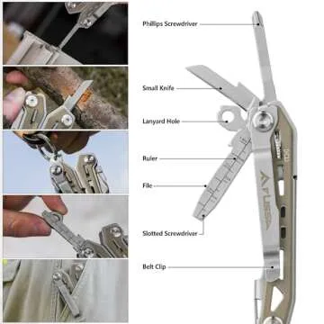 FLISSA 16 in 1 Multi Tool Pliers for Outdoor Adventures