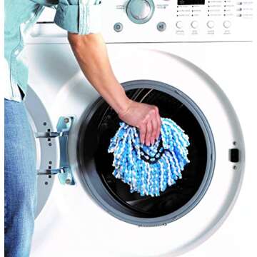 O-Cedar EasyWring Spin Mop Microfiber Refill, Blue