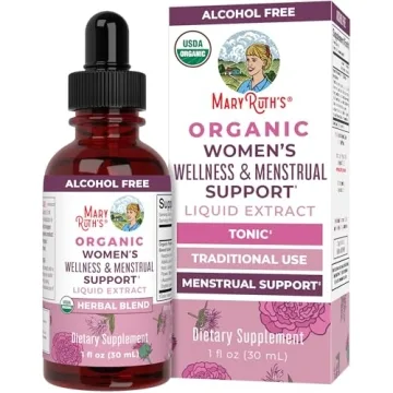 Organic Women's Wellness Drops for Menstrual Support - Vegan & Non-GMO