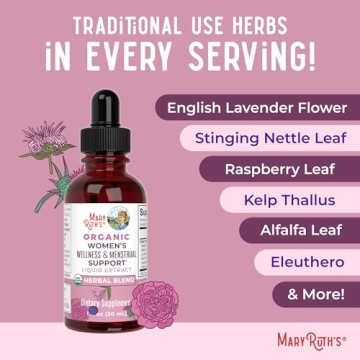 Vegan Women's Wellness Drops for Menstrual Support Organic