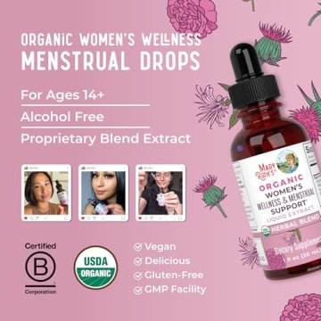 Vegan Women's Wellness Drops for Menstrual Support Organic