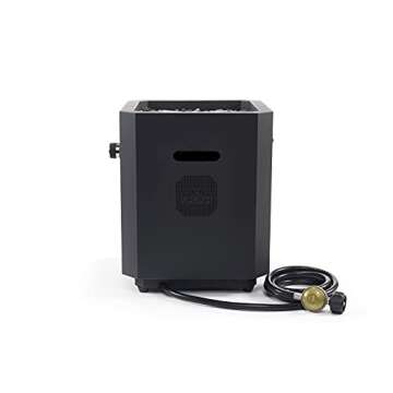 UKIAH The Note Plus - Deluxe Portable Gas Fire Pit with Patented 2.0 Beat to Music Sound System, Black (TK-1053-NP)