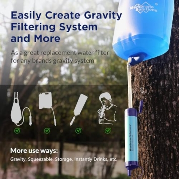 Membrane Solutions Water Filter for Outdoor Adventures