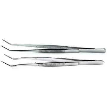 Tweezer College Meriam 16cm Serrated Tip Dressing Cotton Pliers Diagnostic Dental 2 Pcs Instruments
