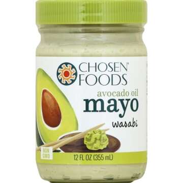 Chosen Foods Wasabi Mayo 12oz - Non-GMO & Gluten-Free
