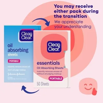 Clean & Clear Oil Absorbing Blotting Sheets Portable 3 Pack
