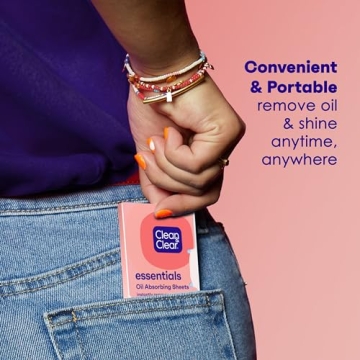 Clean & Clear Oil Absorbing Blotting Sheets Portable 3 Pack