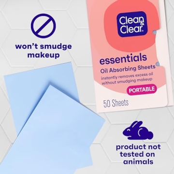 Clean & Clear Oil Absorbing Blotting Sheets Portable 3 Pack