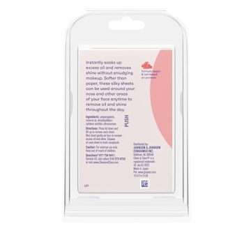 Clean & Clear Oil Absorbing Blotting Sheets Portable 3 Pack