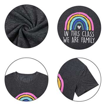 Inspiring Teacher Graphic Tee for Women - Family Theme