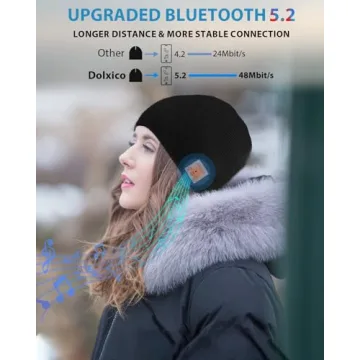 Dolxico Bluetooth Beanie Stylish Music Hat for Winter