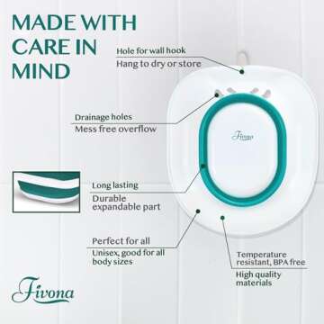 Fivona Sitz Bath for Hemorrhoids & Postpartum Care
