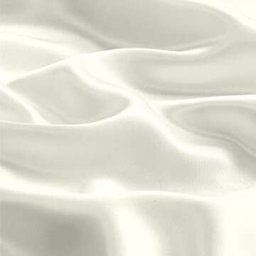 BEDELITE Satin Pillowcase for Hair and Skin, Super Soft and Cooling Similar to Silk Pillow Cases 2 Pack with Envelope Closure, Gift for Women Men(20"x36" King Size, Ivory)