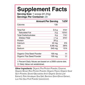 Love Sweat Fitness Vegan Protein Powder | 20g Protein, Gluten-Free