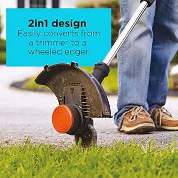 BLACK+DECKER 20V MAX Cordless Trimmer Edger with Battery Charger