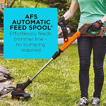 BLACK+DECKER 20V MAX Cordless Trimmer Edger with Battery Charger