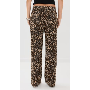 Lioness Women's Top Model Jeans in Stunning Leopard Print