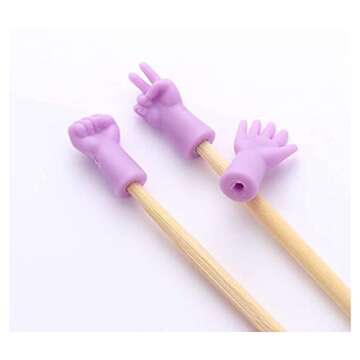 E-outstanding 18PCS Multi-Colored Crochet Needle Tip Protectors
