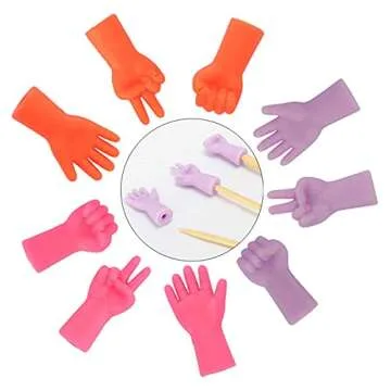 E-outstanding 18PCS Multi-Colored Crochet Needle Tip Protectors