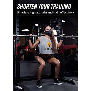 Sparthos Workout Mask - High Altitude Face Mask for Fitness & Endurance