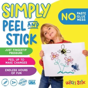 Wikki Stix Arts & Crafts for Kids - 48 Reusable Strands