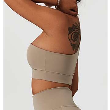 Stylish One Shoulder Sports Bra for Women Medium Support