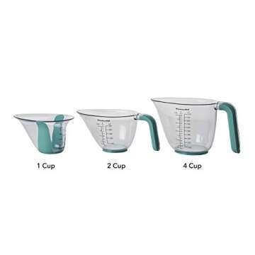 KitchenAid Measuring Jugs Set of 3 - Aqua Sky