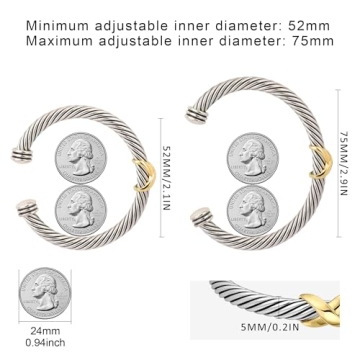 Stylish NANDUDU Cuff Bracelet for Women - Elegant Gift