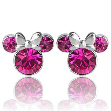 Minnie Mouse October Birthstone Stud Earrings - Disney