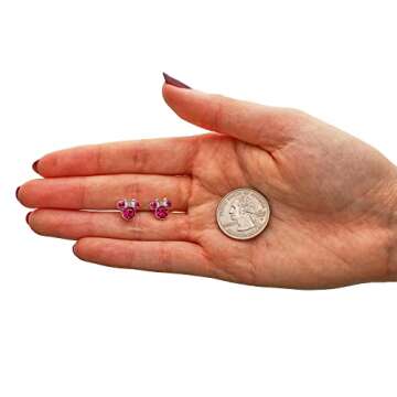 Minnie Mouse October Birthstone Stud Earrings - Disney