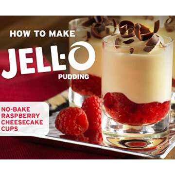 Jell-O Zero Sugar Cheesecake Instant Pudding & Pie Filling Mix 1 oz Box (Pack of 3) with Mood Spoons