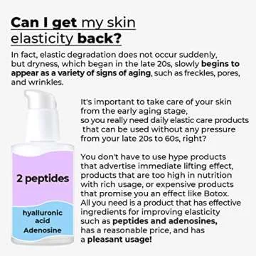 numbuzin No.9 Secret Firming Serum | Advanced Elasticity-Boosting Treatment Serum for Wrinkle Care, Aging Skin with 2 Peptides, Niacinamide, Hyaluronic Acid | Korean Skin Care, Loose Skin | 1.69 Fl Oz