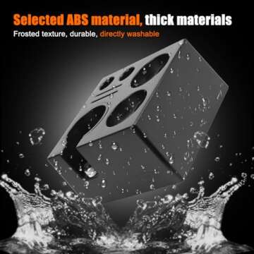 Espresso Tamper Station, Black Tamping Station Plastic Coffee Tamper Stand, Portafilter Holder for 51/54/58mm Espresso Machine Accessories(7 IN One)