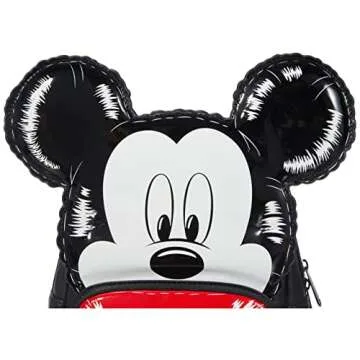 Loungefly Disney Mickey Mouse Balloon Womens Double Strap Shoulder Bag Purse