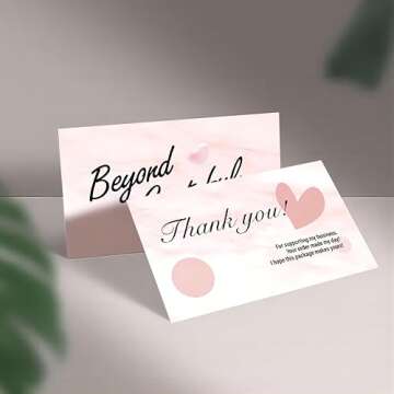 240 Count Thank You Cards for Businesses - 6 Unique Styles