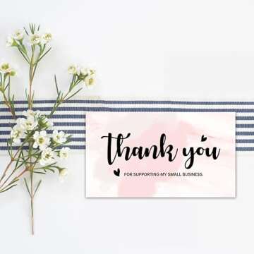 240 Count Thank You Cards for Businesses - 6 Unique Styles