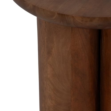 Elegant Sagebrook Home Scandinavian Side Table in Brown