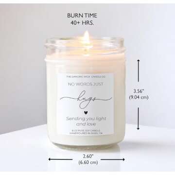 Dancing Wick Candle – Comforting Scent for Sympathy Gifts