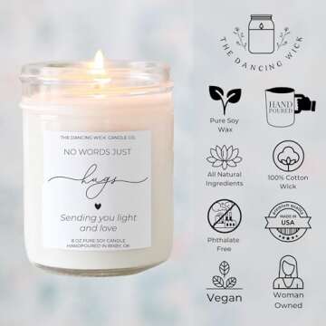 Dancing Wick Candle – Comforting Scent for Sympathy Gifts