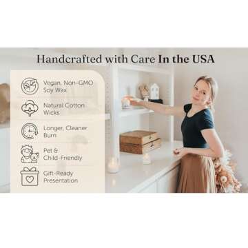 Dancing Wick Candle – Comforting Scent for Sympathy Gifts