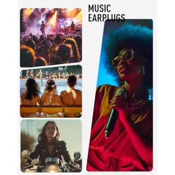 Hearprotek Concert Ear Plugs, 2Pairs Reusable high Fidelity Musician Ear Plugs for Concerts Loud Music-Noise Reduction Ear Protection earplugs for Rave,Festival,Music,Tinnitus Relief