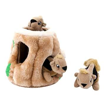 Outward Hound Hide A Squirrel Plush Dog Toy Puzzle, Medium