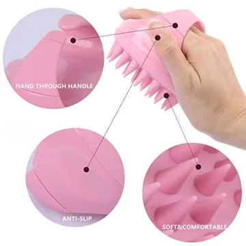 BTYMS Silicone Hair Scalp Brush - Soft Shampoo Massager