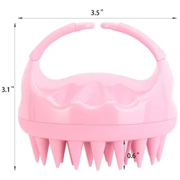 BTYMS Silicone Hair Scalp Brush - Soft Shampoo Massager