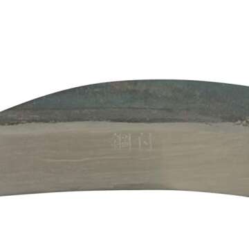 Tomerry Japanese Gardening Weeding Sickle Nejiri Kama Sharp Steel Blade and Wood Handle
